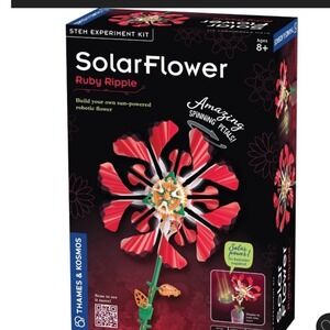 Thames & Kosmos SolarFlower Ruby Ripple STEM Robotic Solar Powered Flower Kit